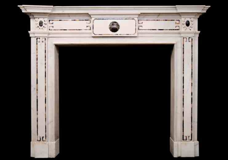 Athenian marble fire surround
